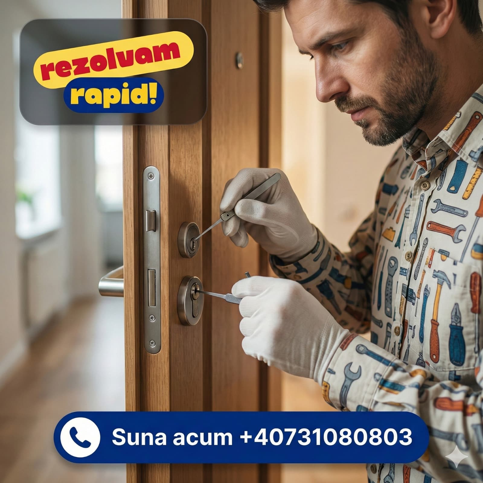 Tehnician deblocări uși auto cu experiență